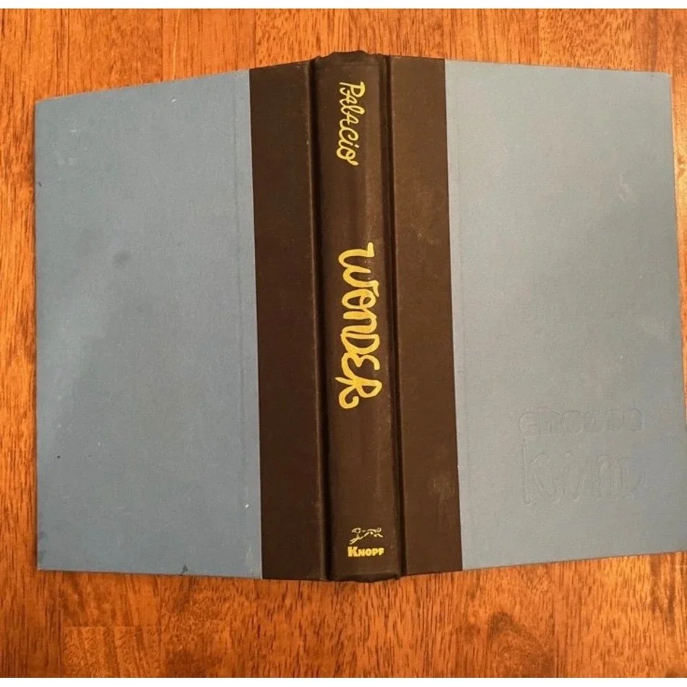 Wonder by R.J. Palacio Hardcover Book Alfred A. Knopf Choose Kind Blue Black